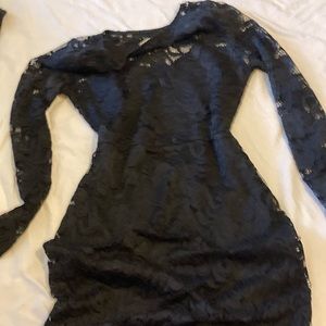 black lace dress